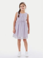 NAME IT Sukienka letnia Vabos 13218323 Fioletowy Regular Fit. Fioletowe sukienki dziewczęce Name it, na lato, bez wzorów, z syntetyku, bez ramiączek. Za 89.99 zł.