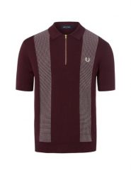 Fred Perry Męska koszulka polo z dzianiny Mężczyźni Bawełna czerwony|biały wzorzysty, S. Białe koszulki polo męskie Fred Perry, m, z bawełny, bez ramiączek. Za 849.95 zł.