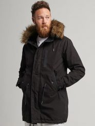Superdry Płaszcz przejściowy w kolorze czarnym rozmiar: M. Czarne płaszcze męskie Superdry., m, bez wzorów. Za 461.21 zł.