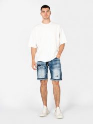 Xagon Szorty "Denim Shorts" | MR 231 | Mężczyzna | Niebieski. Niebieskie szorty męskie Xagon, z bawełny, bez kołnierzyka. W wyprzedaży za 459.00 zł.