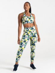 Dare 2b Legginsy sportowe "Influential" w kolorze turkusowo-zielonym rozmiar: 42. Zielone legginsy damskie Dare 2b, bez wzorów, z materiału. Za 96.60 zł.
