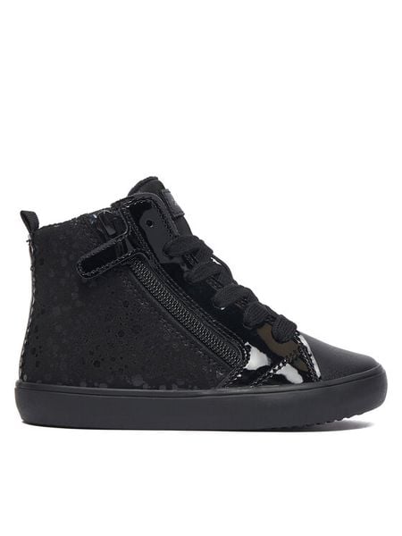 Geox Sneakersy J Gisli Girl J664ND 0AU02 C9999 M Czarny. Czarne buty sportowe dziewczęce Geox, bez wzorów, ze skóry, bez zapięcia. Za 229.99 zł.