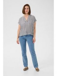 Kaffe Bluzka w kolorze szarym rozmiar: 44. Szare bluzki damskie Kaffe, bez wzorów, bez kołnierzyka, bez ramiączek. Za 69.99 zł.