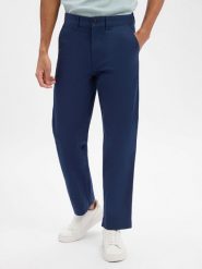 BOSS Orange Spodnie - Chino Straight Mężczyźni Bawełna niebieski, 34-32. Niebieskie spodnie materiałowe męskie Boss Orange, bez wzorów, z bawełny, klasyczne. Za 379.95 zł.