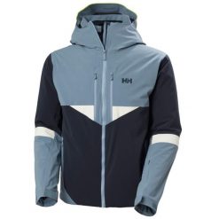 Kurtka narciarska Helly Hansen Kvitfjell. Niebieskie kurtki narciarskie i snowboardowe damskie Helly Hansen, m, bez wzorów, z dzianiny, bez kaptura, narciarskie, primaloft. Za 1,910.50 zł.