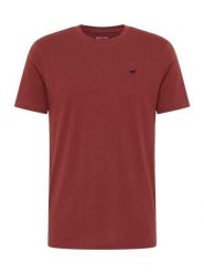 Męski T-Shirt Mustang Style Alex Russet Brown 1018008 8338. Brązowe t-shirty męskie Mustang, m, bez wzorów, bez kołnierzyka. Za 79.99 zł.