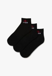3-pack Czarne Skarpety Nautilyn. Czarne skarpetki damskie Born2be, bez wzorów. Za 14.99 zł.