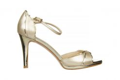 Sandały Bayla-187 587-1109 Gold 187090, Złoty, Skóra ekologiczna - 39. Żółte sandały damskie Bayla, bez wzorów, z materiału, bez obcasa, na platformie. W wyprzedaży za 152.10 zł.