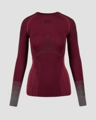 Koszulka damska X-Bionic Invent Graphics Shirt Ls Oxide Red/Black R021. Czerwone bluzki sportowe damskie X BIONIC, l, z materiału, bez kołnierzyka, bez ramiączek. Za 509.99 zł.
