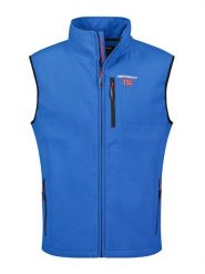 Geographical Norway Kamizelka softshellowa "Vakito" w kolorze niebieskim rozmiar: XL. Niebieskie kamizelki męskie Geographical Norway, xl. Za 158.10 zł.