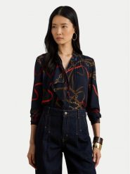 LAUREN RALPH LAUREN Koszula 200P03553001 Granatowy Regular Fit. Niebieskie koszule damskie Lauren Ralph Lauren, m, bez wzorów, z syntetyku, bez kołnierzyka, bez ramiączek. Za 859.99 zł.