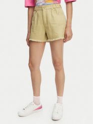 Billabong Szorty jeansowe Little Sister EBJDS00103 Zielony jasny Relaxed Fit. Zielone szorty damskie Billabong, bez wzorów, z bawełny. Za 259.99 zł.