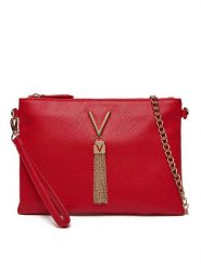 Valentino Torebka Divina VBS1R419G Czerwony. Czerwone torebki klasyczne damskie Valentino, bez wzorów, ze skóry, wizytowe, bez kołnierzyka, bez ramiączek. Za 169.99 zł.