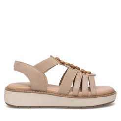 Sandały Lasocki. Brązowe sandały damskie Lasocki, bez wzorów, bez obcasa, na koturnie. Za 159.99 zł.