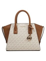 Michael Kors Torebka w kolorze jasnobrązowo-beżowym - 31 x 19 x 13 cm rozmiar: onesize. Brązowe torebki klasyczne damskie Michael Kors, bez wzorów, z materiału, bez dodatków. Za 674.39 zł.
