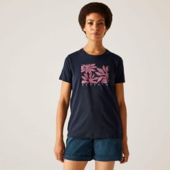 Koszulka sportowa damska Filandra VIII. Niebieskie bluzki sportowe damskie Regatta, bez wzorów, bez ramiączek. Za 121.00 zł.