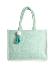 BLE Shopper bag w kolorze zielonym - 45 x 32 x 15 cm rozmiar: onesize. Zielone shopper bag damskie BLE, bez wzorów, z materiału, na ramię, bez dodatków. Za 119.95 zł.