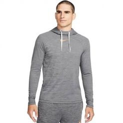 Bluza sportowa męska Nike DQ5051010. Szare bluzy sportowe męskie Nike, bez wzorów, sportowe, bez kołnierzyka, bez ramiączek. Za 227.00 zł.