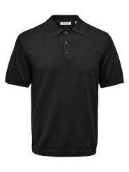 ONLY & SONS Koszulka polo "Onsgarson" w kolorze czarnym rozmiar: XL. Czarne koszulki polo męskie Only & Sons, xl, bez wzorów, bez ramiączek. Za 83.03 zł.