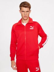 Puma Bluza Iconic T7 530094 Czerwony Regular Fit. Czerwone bluzy bez kaptura męskie Puma, m, z bawełny. Za 229.99 zł.