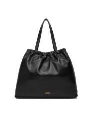 Tommy Hilfiger Torebka Soft Leather Tote AW0AW18308 Czarny. Czarne torebki klasyczne damskie Tommy Hilfiger, bez wzorów, ze skóry, bez dodatków. Za 1,099.00 zł.