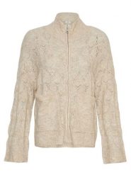 MOSS COPENHAGEN Kardigan "Lessine Hope" w kolorze beżowym rozmiar: M/L. Brązowe kardigany damskie MOSS COPENHAGEN, l, bez wzorów, z poliamidu. Za 228.38 zł.