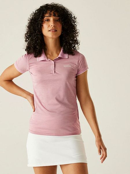 Regatta Funkcyjna koszulka polo "Remex II" w kolorze jasnoróżowym rozmiar: 44. Różowe bluzki sportowe damskie Regatta, bez wzorów, z materiału, bez ramiączek. Za 39.21 zł.