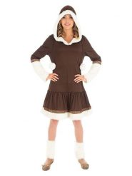 CHAKS 2-częściowy kostium "Inuit" w kolorze brązowo-białym rozmiar: XS. Białe stroje jednoczęściowe damskie CHAKS, xs, bez wzorów. Za 65.99 zł.