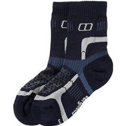 Skarpety damskie trekkingowe z amortyzacją Berghaus FAST TRACK CUSH 1/2 CREW. Niebieskie skarpetki damskie Berghaus, bez wzorów, z lycry. W wyprzedaży za 45.00 zł.