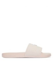 Calvin Klein Klapki Ess Slide Canvas Hdw HW0HW02960 Beżowy. Brązowe klapki damskie CALVIN KLEIN, bez wzorów, z materiału, bez obcasa. Za 189.99 zł.