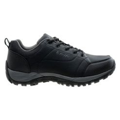 Buty outdoorowe męskie Hi-Tec Canori Low - czarne, Rozmiar buta 46. Czarne buty trekkingowe męskie Hi-tec, bez zapięcia. Za 129.99 zł.