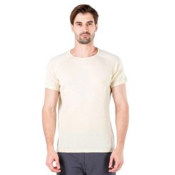 Koszulka męska 100% Merino (195 g/m²) z krótkim rękawem Woolona Berg. Białe bielizna termoaktywna męska WOOLONA, m, bez wzorów. W wyprzedaży za 261.00 zł.