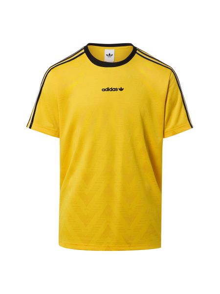 Adidas Originals T-shirt - żakardowy dżersej Mężczyźni żółty, S. Żółte t-shirty męskie adidas Originals, m, bez wzorów, z dżerseju, bez kołnierzyka. Za 169.95 zł.