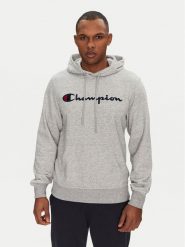 Champion Bluza 220726 Szary Slim Fit. Szare bluzy bez kaptura męskie CHAMPION, m, z bawełny. Za 159.99 zł.