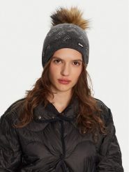 Eisbär Czapka Draw Lux Crystal 80101 709 Szary. Szare czapki zimowe damskie Eisbar, z materiału. Za 299.99 zł.