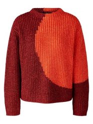 Oui Sweter w kolorze bordowo-pomarańczowym rozmiar: 42. Czerwone golfy damskie Oui, bez wzorów, bez ramiączek. Za 223.99 zł.