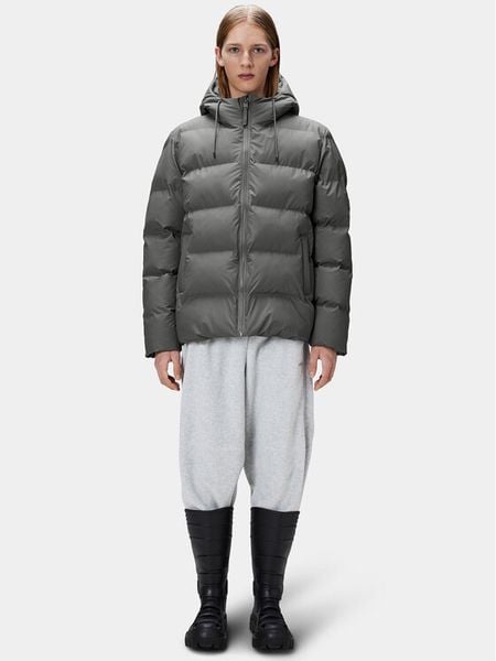 Rains Kurtka zimowa 15120 Szary Regular Fit. Szare kurtki damskie Rains, na zimę, s, bez wzorów, z syntetyku, bez kaptura. Za 1,439.00 zł.