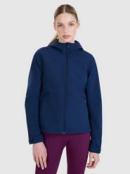 4F Kurtka softshell wiatroodporna membrana 5000 damska - granatowa M. Niebieskie kurtki damskie 4f, m, bez wzorów, z dzianiny, z kapturem. W wyprzedaży za 159.99 zł.