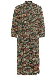 Camel Active Sukienka w kolorze zielonym ze wzorem rozmiar: XS. Zielone sukienki damskie Camel Active, xs, bez wzorów, z bawełny, bez kołnierzyka, bez ramiączek, maxi. Za 127.05 zł.