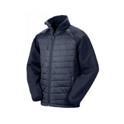 Kurtka puchowa z recyklingu Result Softshell Black Compass Softshell. Niebieskie kurtki damskie RESULT, na zimę, m, bez wzorów, z materiału, bez kaptura. Za 225.40 zł.