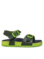 Geox Sandały J Ghita J558LC 0003W C3X2K M Khaki. Brązowe sandały chłopięce Geox, ze skóry, bez zapięcia. Za 119.99 zł.