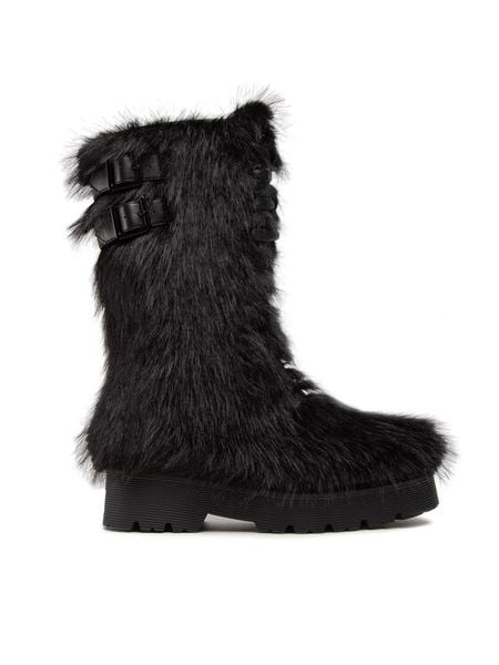 Jenny Fairy Kozaki APRES-WS02 Czarny. Czarne kozaki damskie Jenny Fairy, z materiału, bez obcasa, na płaskiej podeszwie. Za 279.99 zł.