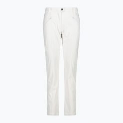 Spodnie shell damskie CMP Long 3A11266. Białe spodnie dresowe damskie CMP, na lato, bez wzorów. Za 349.99 zł.