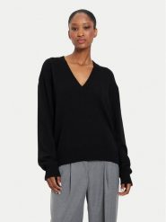 Kontatto Sweter 3M0177 Czarny Regular Fit. Czarne swetry klasyczne damskie Kontatto, m, z syntetyku, bez kołnierzyka. Za 259.99 zł.