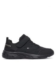 Tommy Hilfiger Sneakersy T3X9-35268-1961999 S Czarny. Czarne buty sportowe chłopięce Tommy Hilfiger, ze skóry, bez zapięcia. Za 304.99 zł.