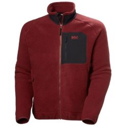 Kurtka z dresu Helly Hansen Panorama Pile Block. Czerwone kurtki męskie Helly Hansen, m, bez wzorów, z dresówki, casualowe, bez kaptura. Za 589.00 zł.