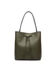BOSS Torebka Anett Drawstring 50567602 Zielony ciemny. Zielone torebki klasyczne damskie Boss, bez wzorów, ze skóry, bez dodatków. Za 764.99 zł.
