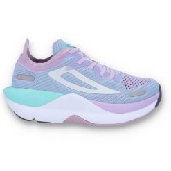 Buty do chodzenia damskie Fila Shocket Run. Fioletowe buty sportowe na co dzień damskie Fila, bez wzorów, z materiału, trekkingowe. Za 343.49 zł.
