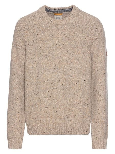 Camel Active Sweter w kolorze beżowym rozmiar: XL. Brązowe swetry męskie Camel Active, xl, z aplikacjami, ze skóry, bez kołnierzyka. Za 252.34 zł.