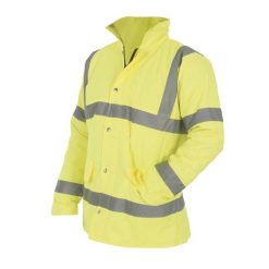 Męska Kurtka Bezpieczeństwa Drogowego HiVis. Żółte kurtki męskie YOKO, l, bez wzorów, sportowe, bez kaptura. Za 252.99 zł.